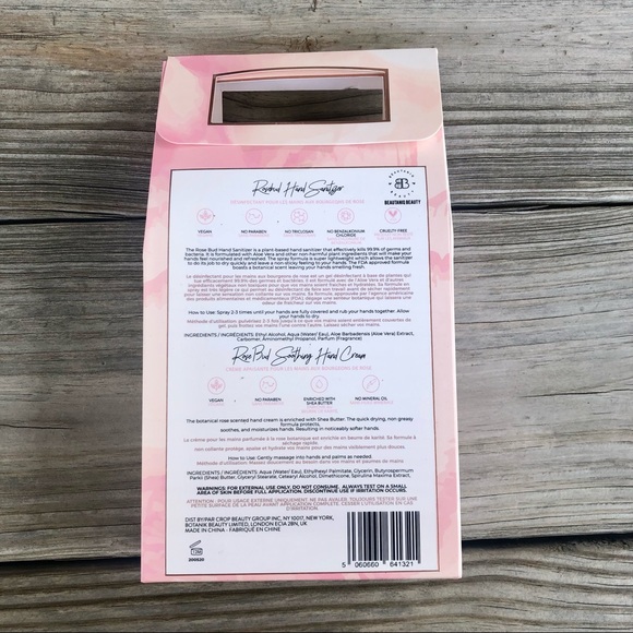 BEAUTANIQ BEAUTY Rose Bud Hand Set - Hand Sanitizer & Hand Lotion Travel Set - Picture 6 of 8